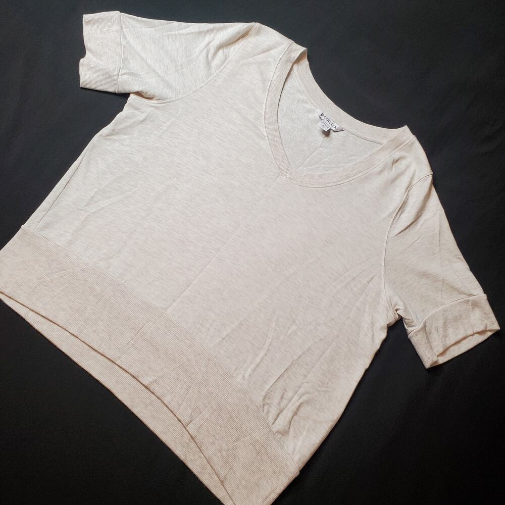Athleta Women's Size XL Step Forward Sweatshirt Tee Gray 659271